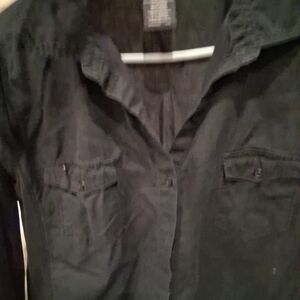 Source Unknown Black Button Down Shirt